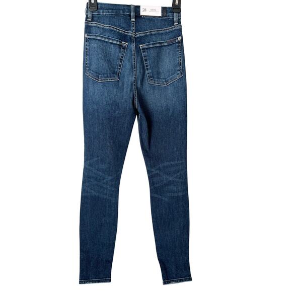 7 FOR ALL MANKIND | Jeans Women’s Aubrey Super High Waist Skinny NWT| Size 24 - Picture 4 of 6